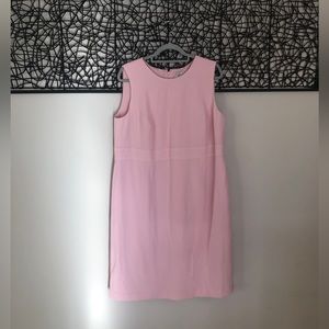 Kasper Pink Sleeveless Princess-Seam Sheath Dress
